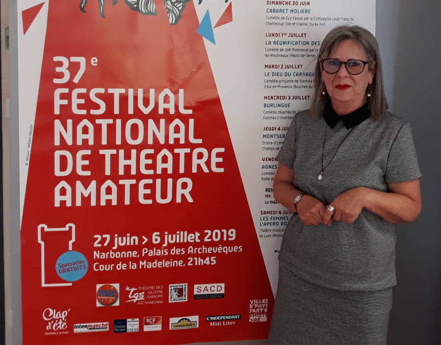 20-06-19 : Annick CAMBLOR : Présidente du Festival National de Théâtre Amateur de Narbonne