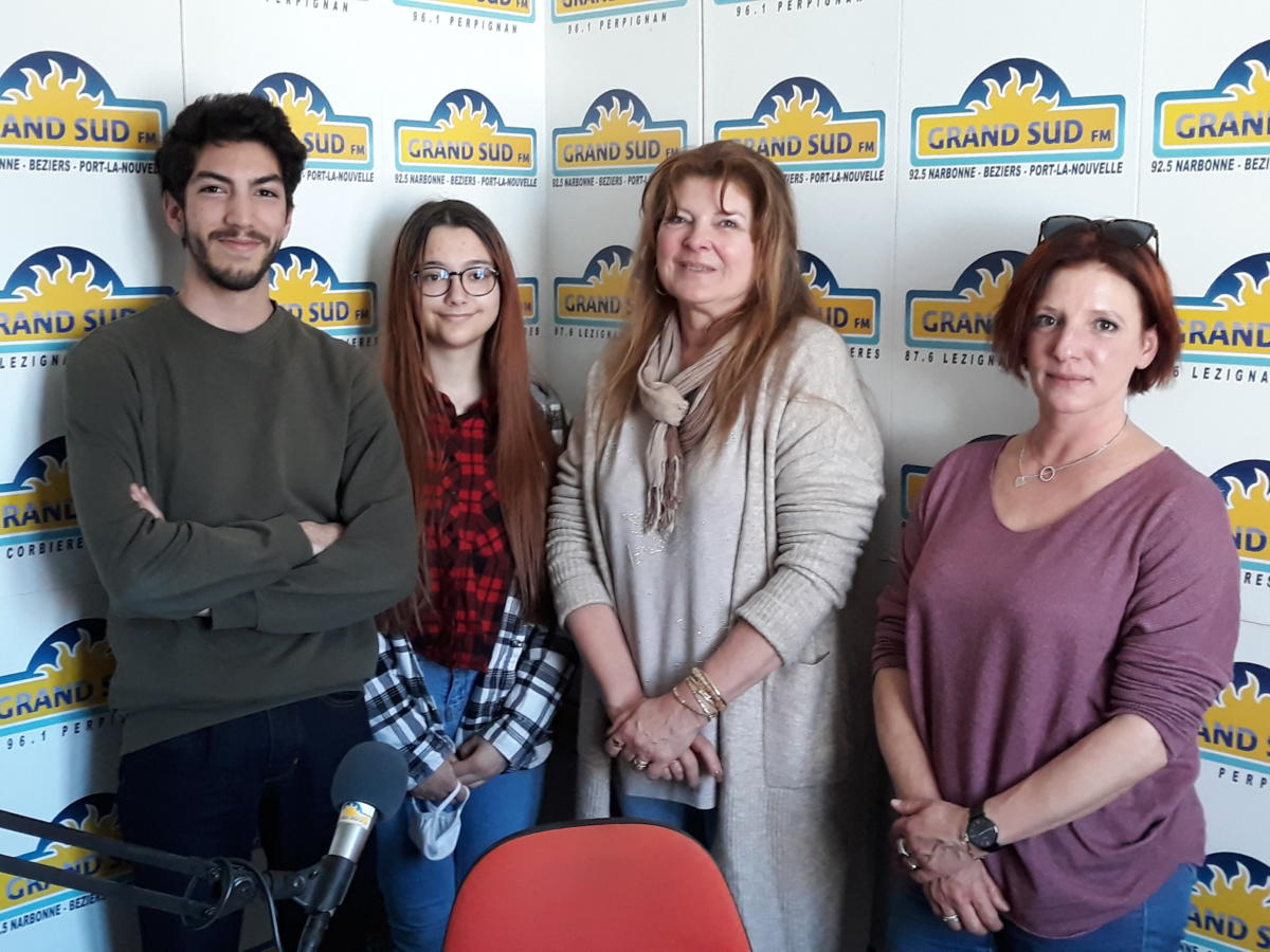 26-03-21 : Fabiola VERDEGAY, directrice de l’E2C Narbonne, Julie THIBAUDIN, formatrice, Jean-Pierre SACQUEPEE & Hermeline JOLY